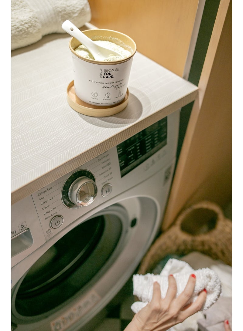 Because You Care Eco-Friendly Laundry Powder Detergent | 30 Washes | Powerful Stain Removal | Deep Cleaning Formula | Fresh Laundry Care - Image 4
